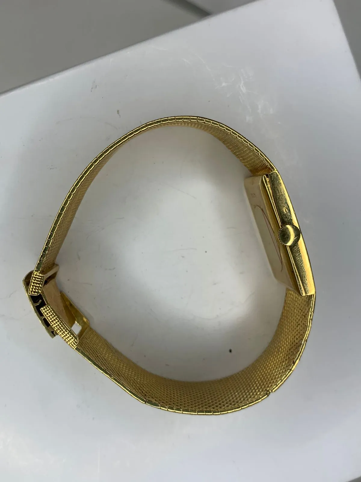 BEUCHE GIROD 18K YG LADIES WATCH CHECK DIAL ORIGINAL BRACELET - $25K APR w/ COA!