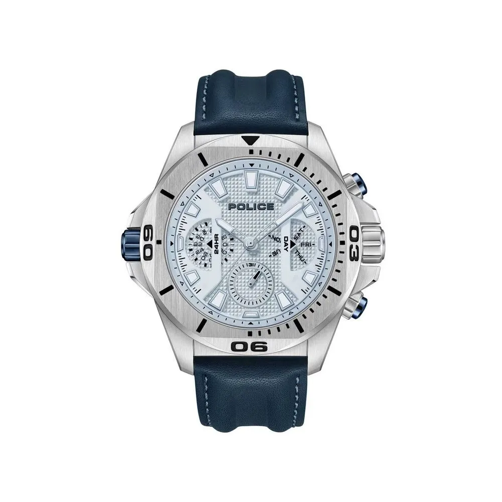 Blue Artificial Leather Watch