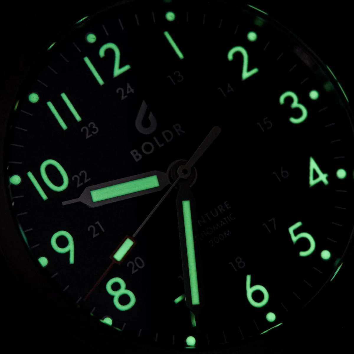 Boldr Venture Automatic Field Watch - Carbon Black
