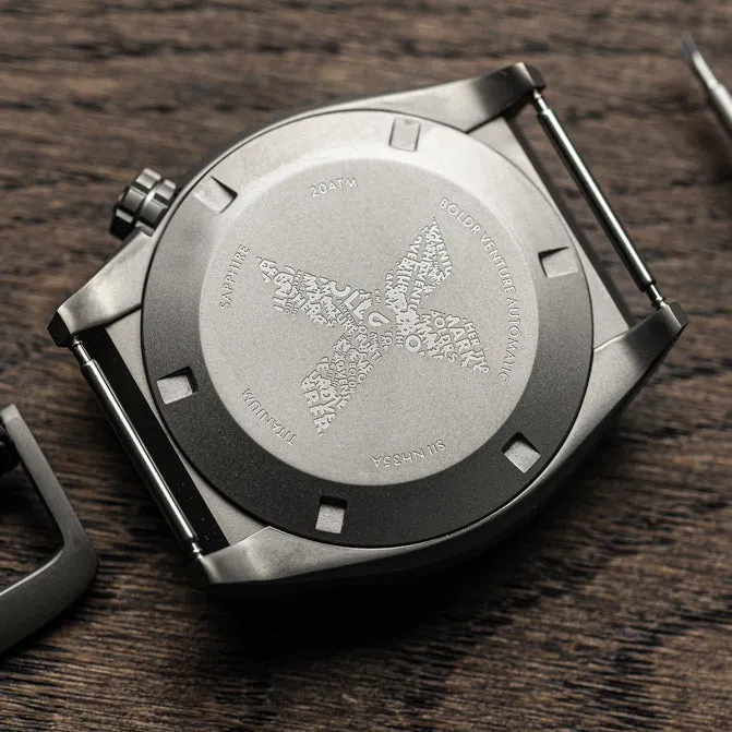 Boldr Venture Automatic Field Watch - Carbon Black
