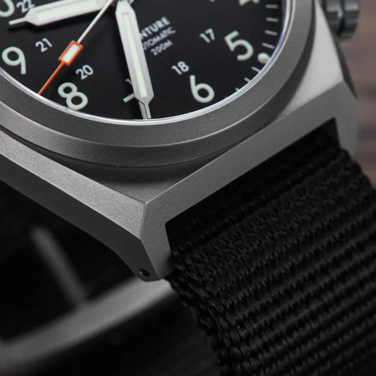 Boldr Venture Automatic Field Watch - Carbon Black