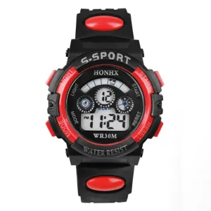 Boys Digital Sport Watch in Blue or Red