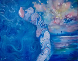 BREA'N THOMPSON "Salvation" Oil on Canvas, 2020 - $7K Appraisal Value!