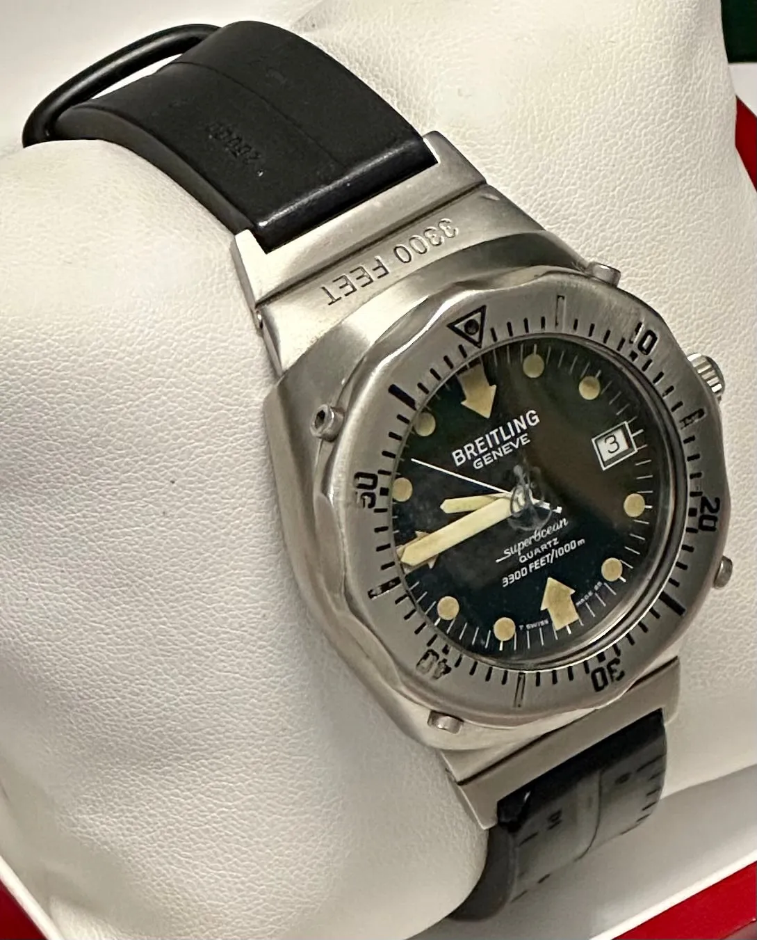 BREITLING Vintage Superocean Stainless Steel Men's Wristwatch - $12K APR w/ COA!