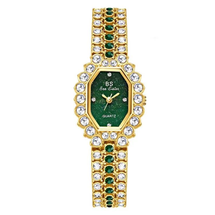 BS Bee Sister FA1581 Glamorous Diamond-Studded Women’s Watch