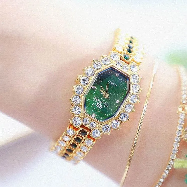 BS Bee Sister FA1581 Glamorous Diamond-Studded Women’s Watch