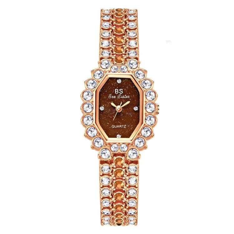 BS Bee Sister FA1581 Glamorous Diamond-Studded Women’s Watch
