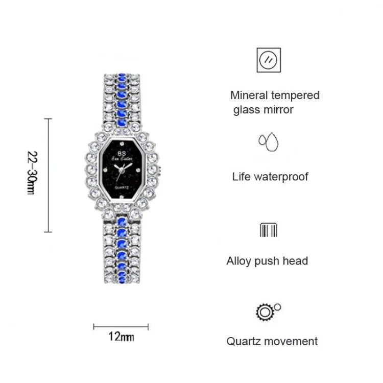 BS Bee Sister FA1581 Glamorous Diamond-Studded Women’s Watch