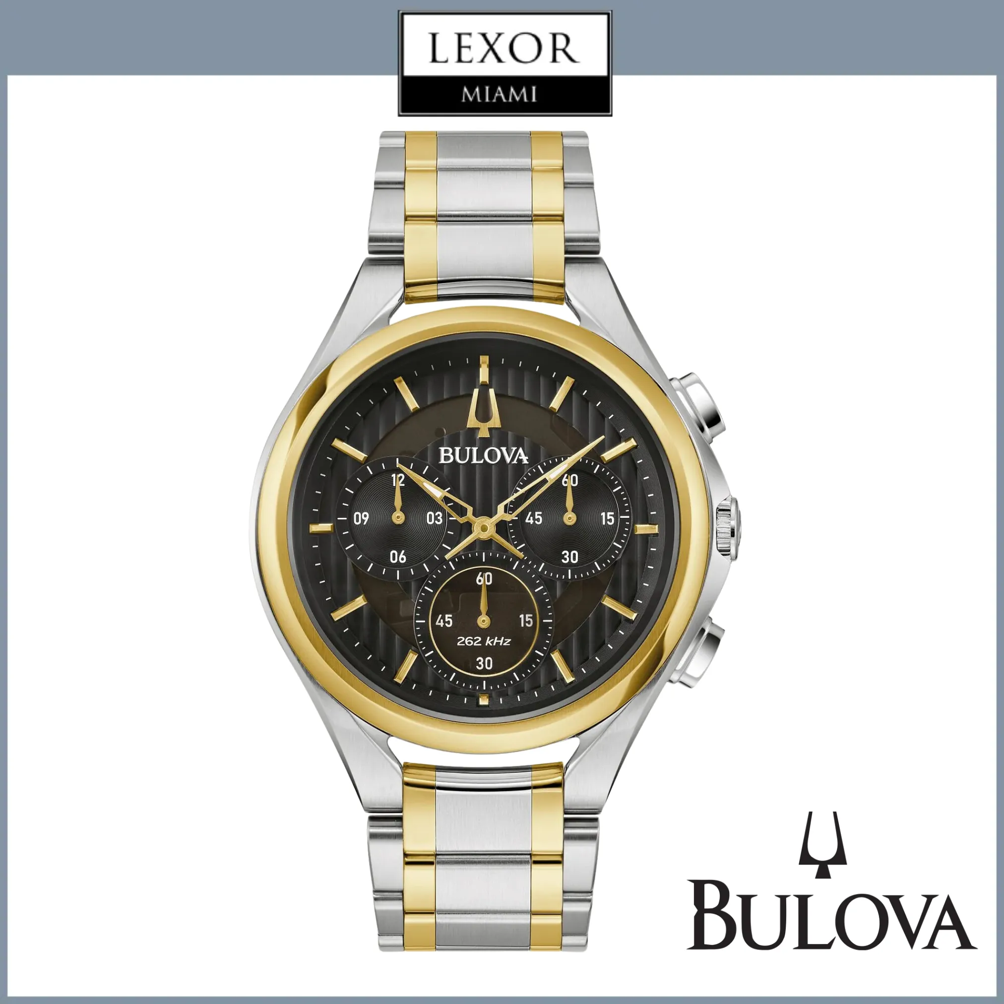 Bulova 98A301 Curv Timepiece Man Watch