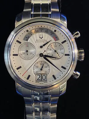 BULOVA Accutron Limited Edition SS Chronograph w/ Week Indicator! - $1.5K APR w/CoA!|