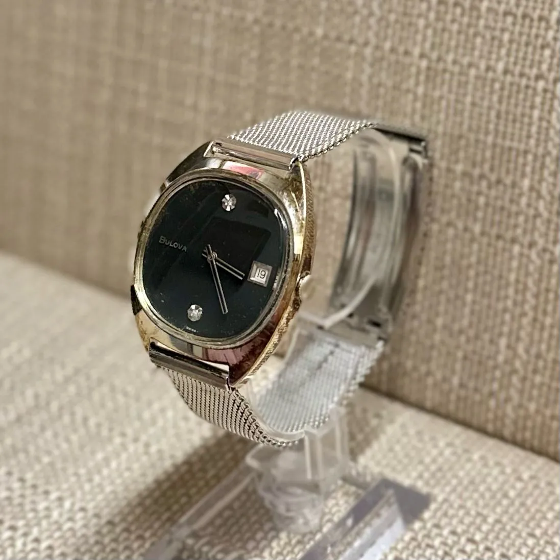Bulova Art Deco Style & Cushion Shape Case Rare Men's Watch - $6K APR w/ COA!!!