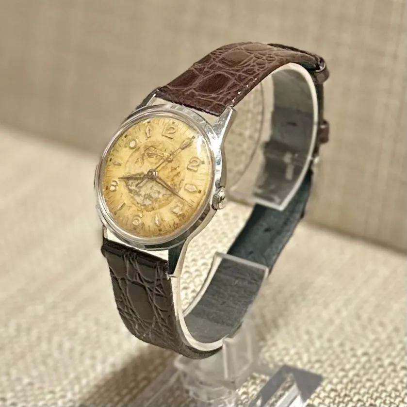 Bulova c. 1950's w/ Beautiful Tropical Aged Dial Men's Watch - $4K APR w/ COA!!!