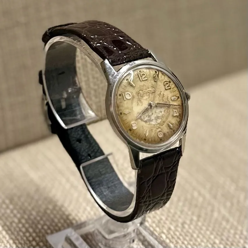 Bulova c. 1950's w/ Beautiful Tropical Aged Dial Men's Watch - $4K APR w/ COA!!!