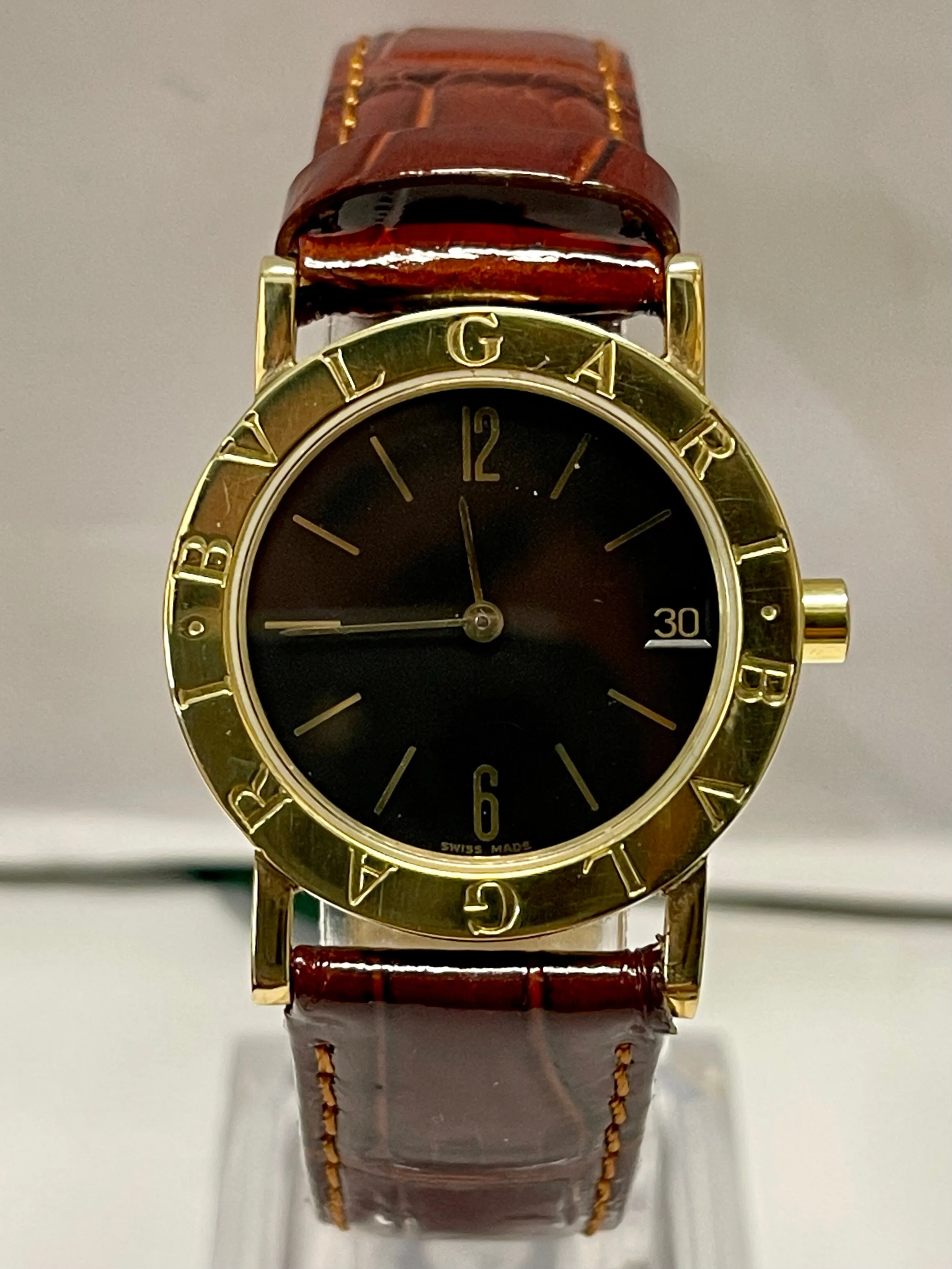 BVLGARI Beautiful Date 18K Yellow Gold Brand New Men's Watch - $13K APR w/ COA!