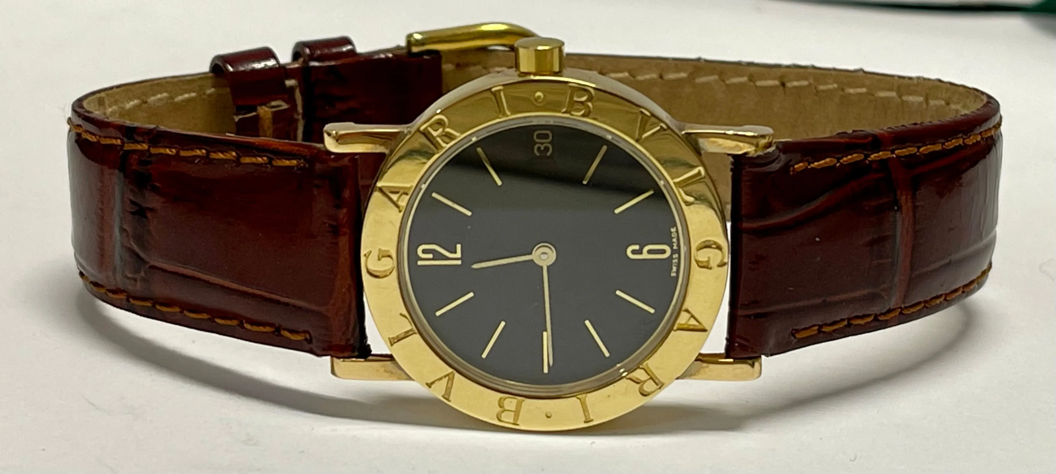 BVLGARI Beautiful Date 18K Yellow Gold Brand New Men's Watch - $13K APR w/ COA!