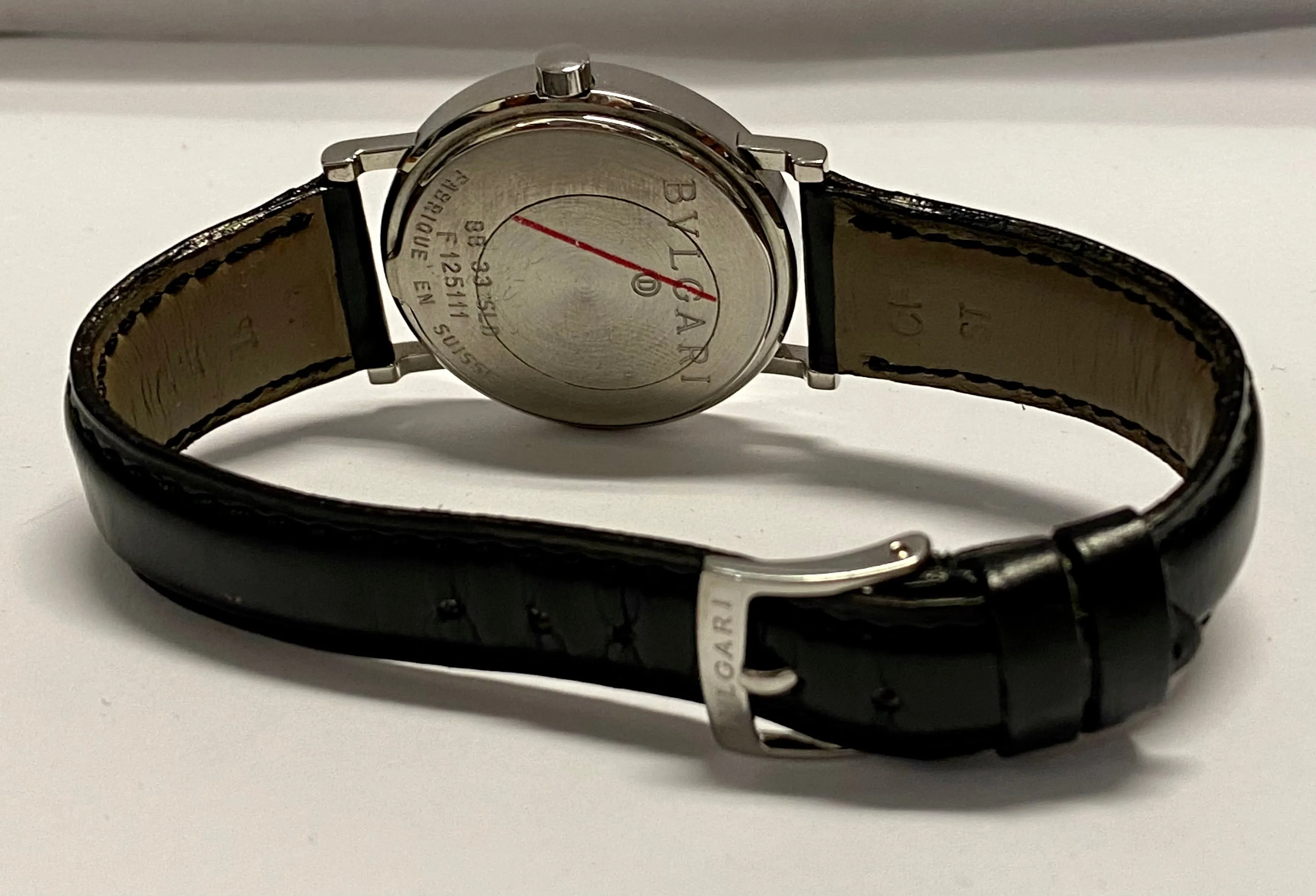 BVLGARI Beautiful SS Date w/Black Dial Fascinating Men's Watch - $4K APR w/ COA!