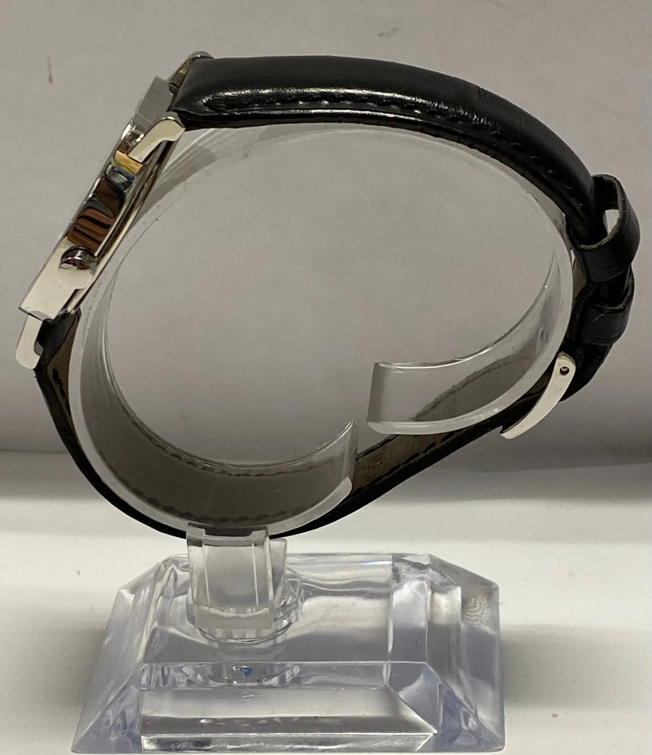 BVLGARI Beautiful SS Date w/Black Dial Fascinating Men's Watch - $4K APR w/ COA!