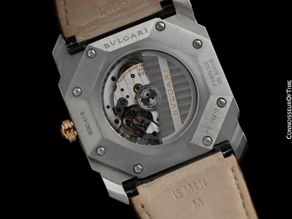 Bvlgari Octo (Bulgari) Mens Large Automatic Watch, BGO41S - Stainless Steel