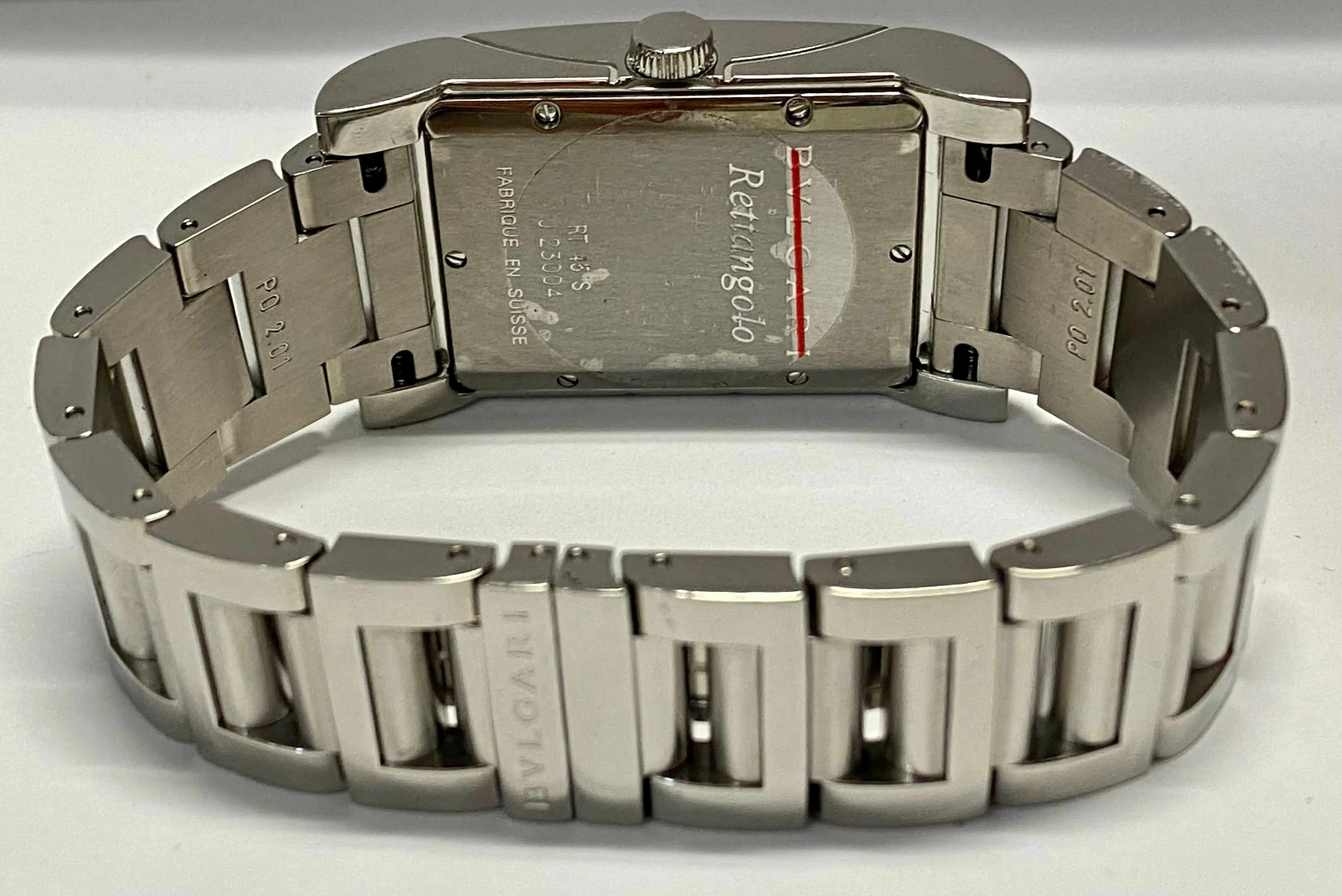 BVLGARI Rettangolo SS Date Automatic Ladies Brand New Watch - $8K APR w/ COA!!!!