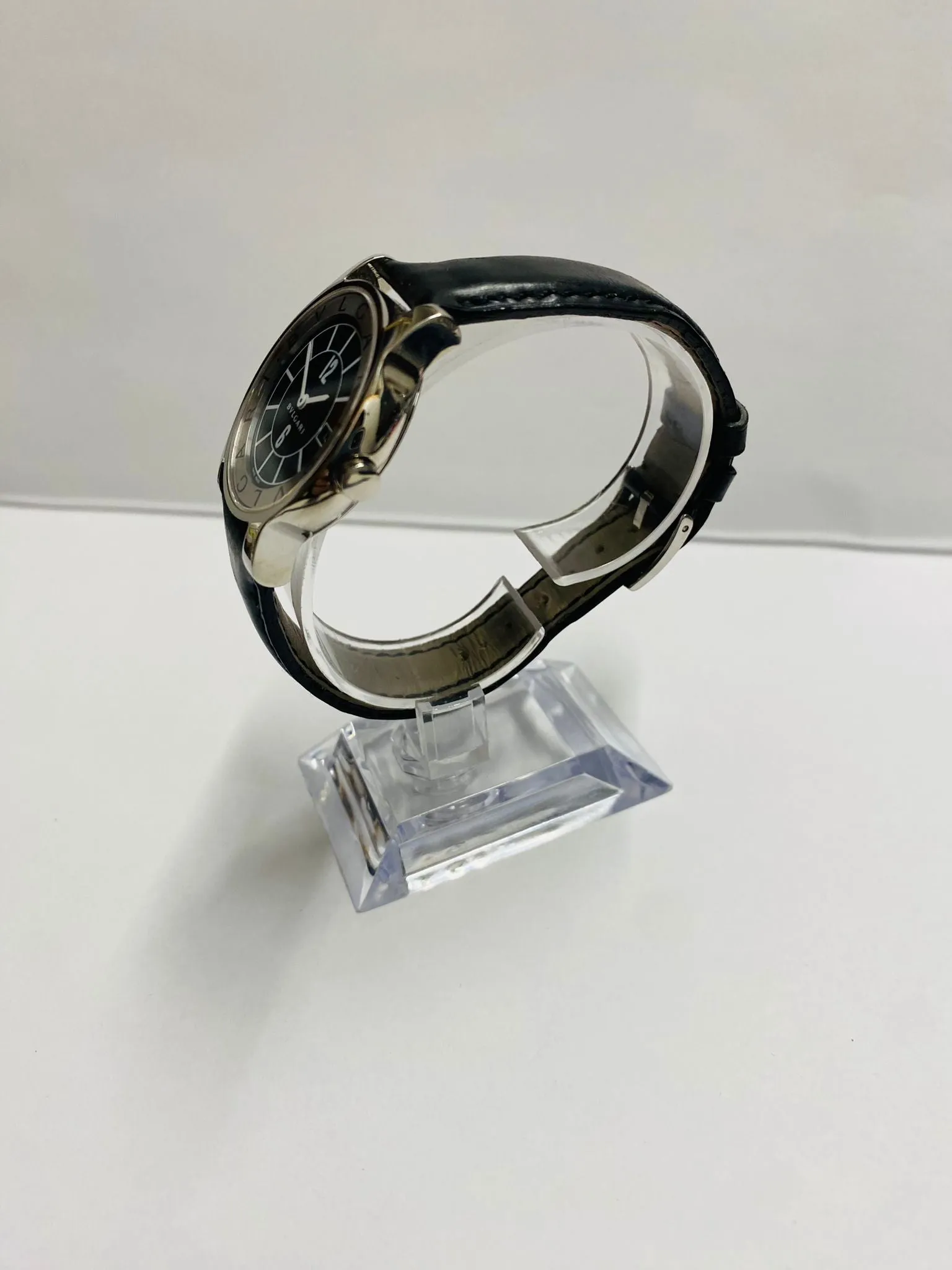 BVLGARI SS Extremely Beautiful Black Dial Brand New Men's Watch- $6K APR w/ COA!