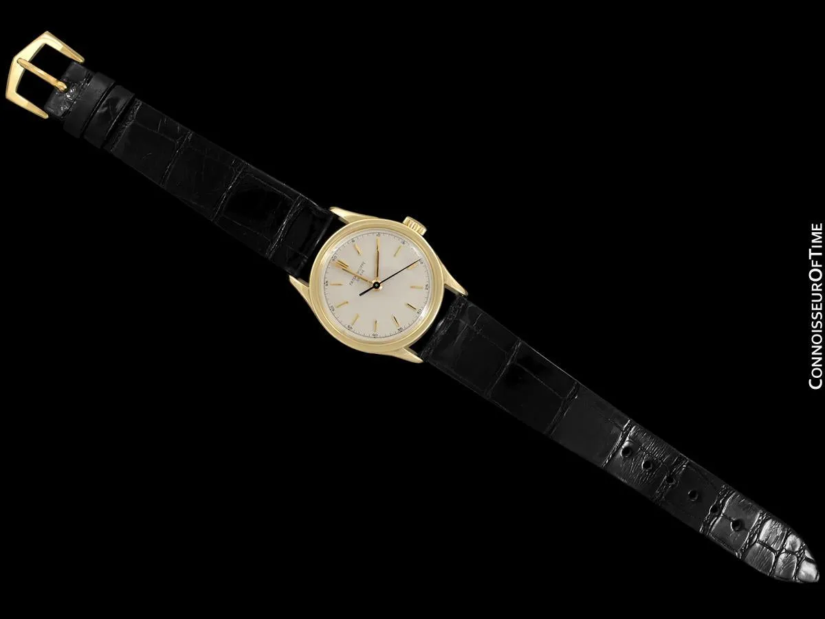 c. 1960 Patek Philippe Vintage Calatrava Ref. 2555 Mens Watch, 18K Gold - Rare Model