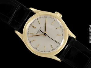 c. 1960 Patek Philippe Vintage Calatrava Ref. 2555 Mens Watch, 18K Gold - Rare Model