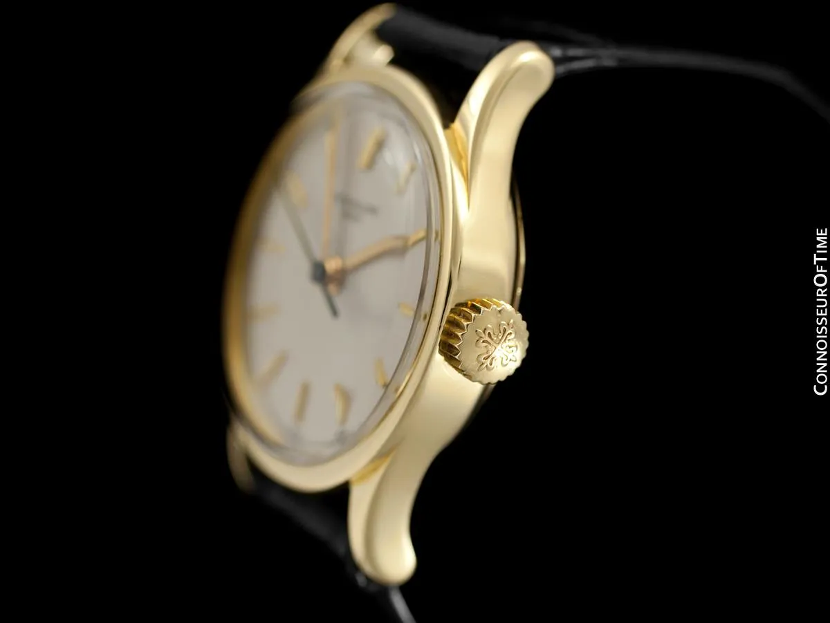 c. 1960 Patek Philippe Vintage Calatrava Ref. 2555 Mens Watch, 18K Gold - Rare Model