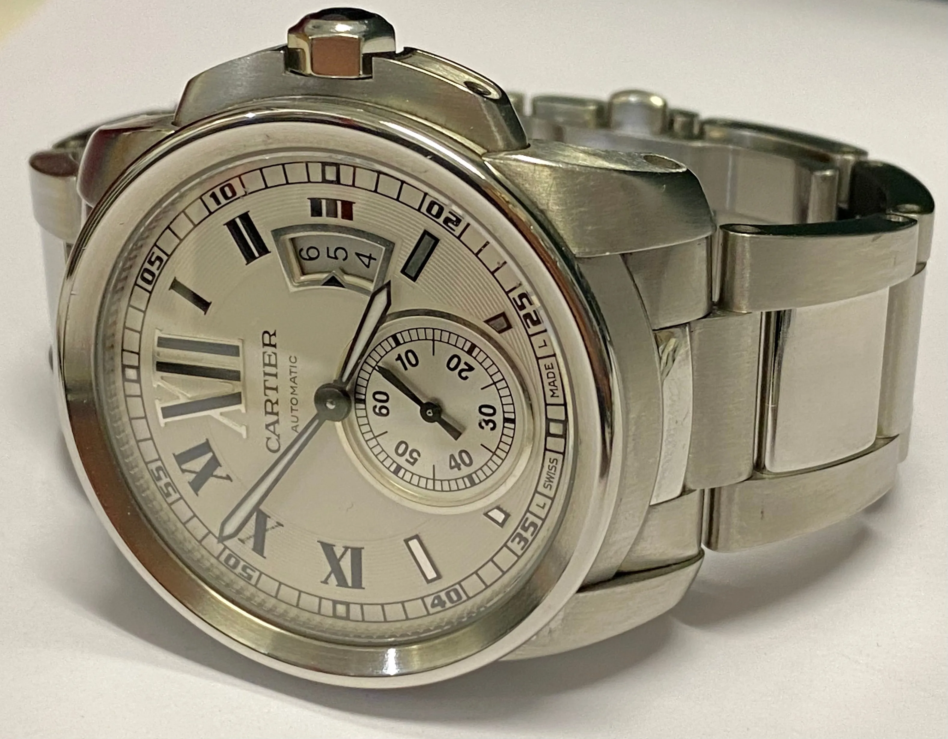CARTIER Calibre Limited Edition w/ Skeleton Back Date Feature - $15K APR w/ COA!