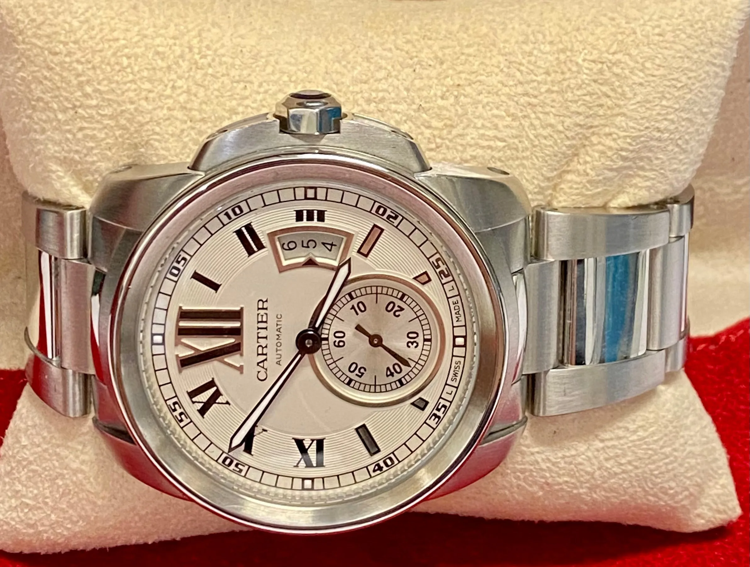 CARTIER Calibre Limited Edition w/ Skeleton Back Date Feature - $15K APR w/ COA!