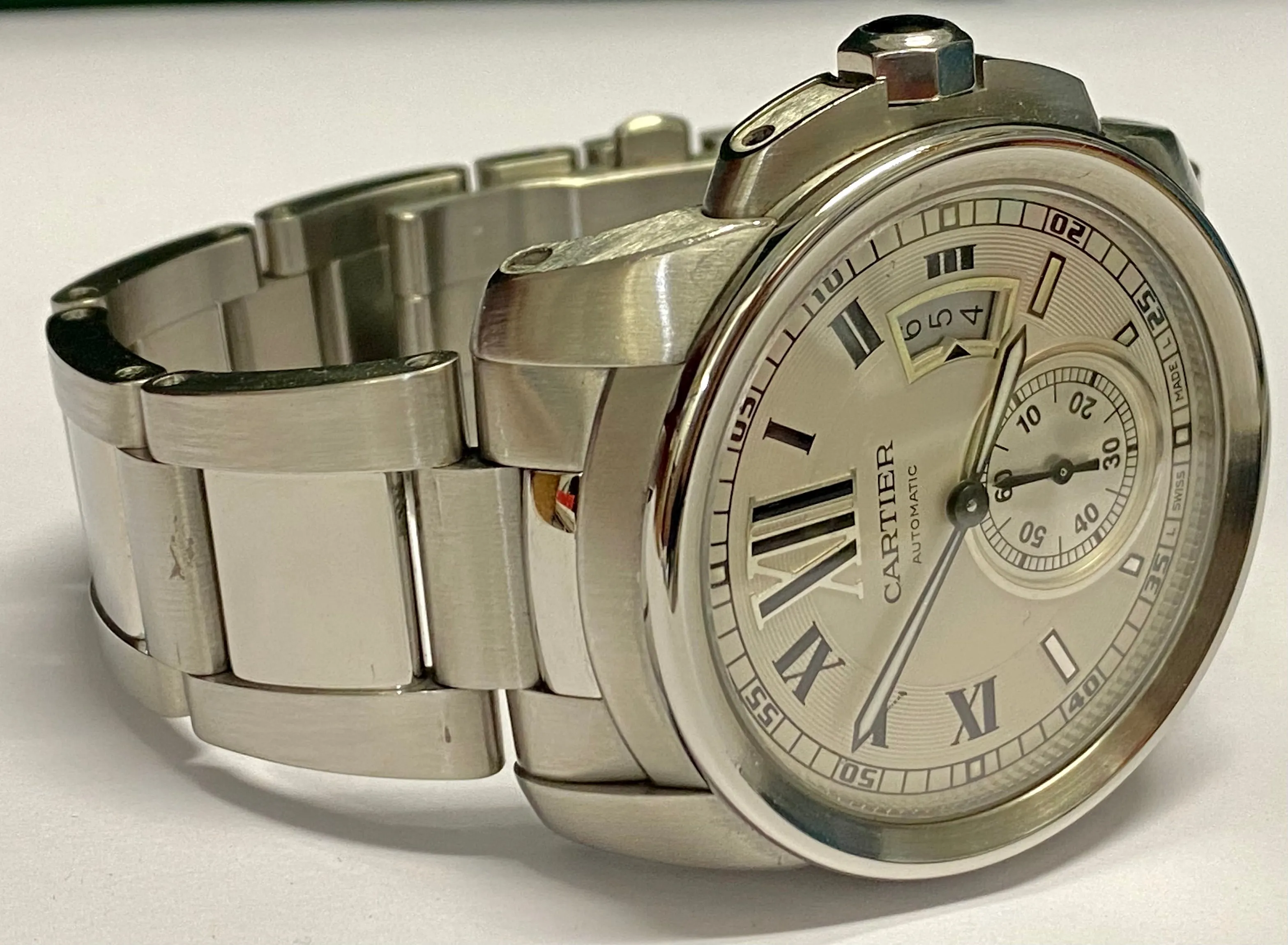 CARTIER Calibre Limited Edition w/ Skeleton Back Date Feature - $15K APR w/ COA!
