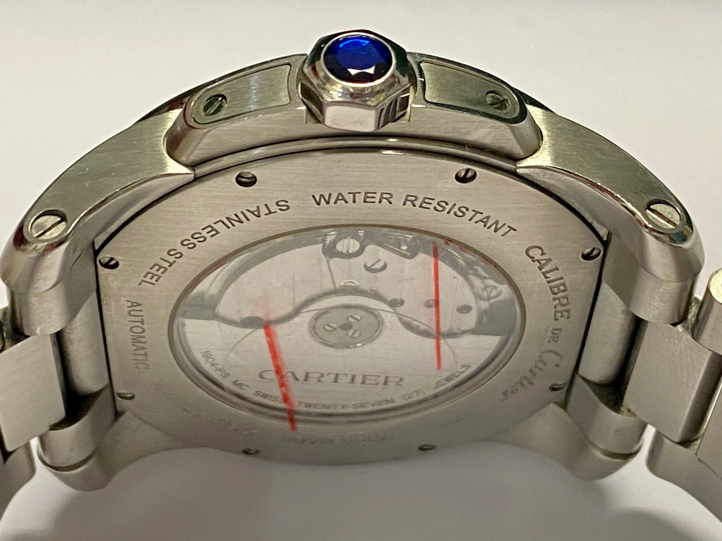 CARTIER Calibre Limited Edition w/ Skeleton Back Date Feature - $15K APR w/ COA!