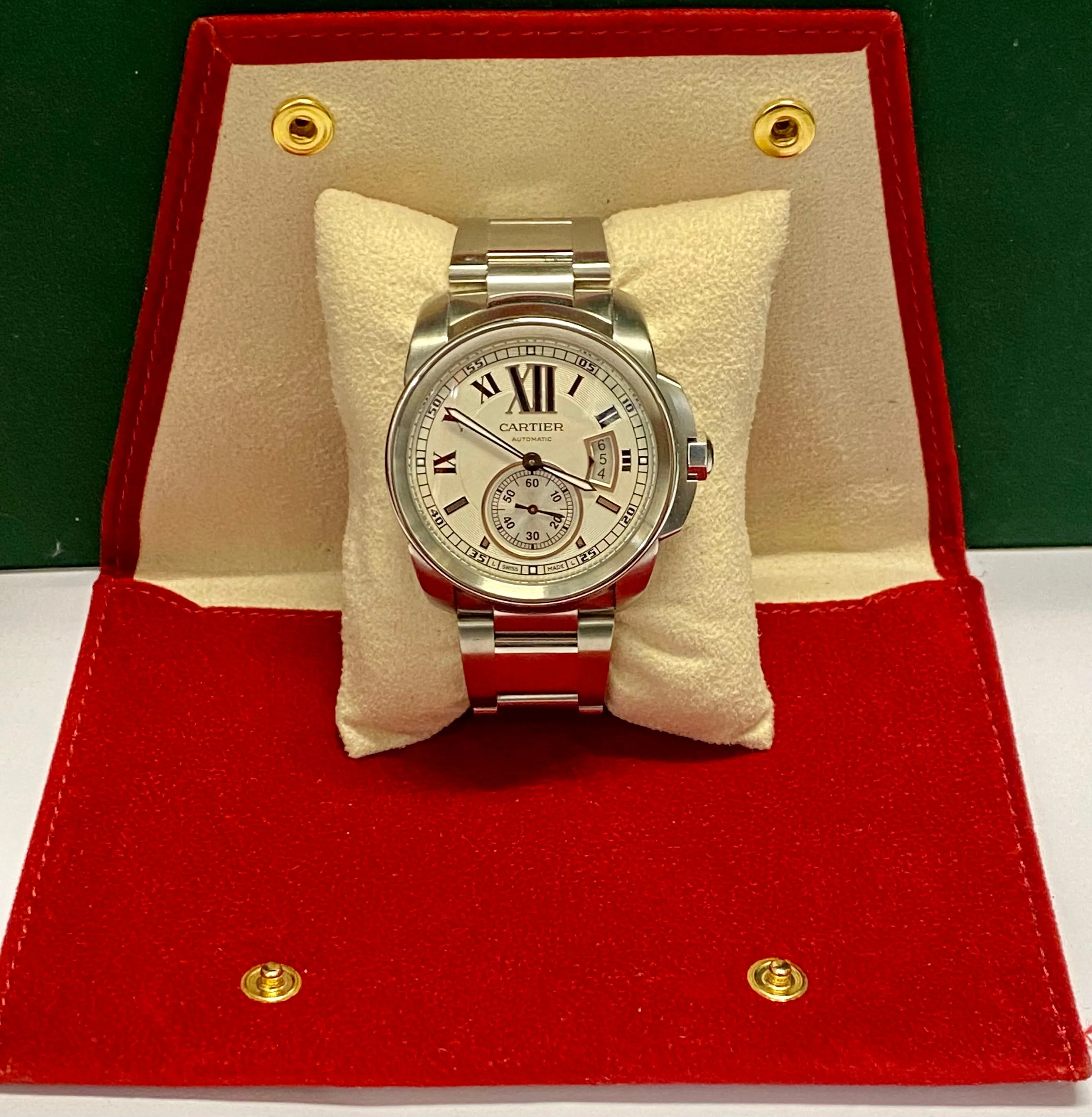 CARTIER Calibre Limited Edition w/ Skeleton Back Date Feature - $15K APR w/ COA!