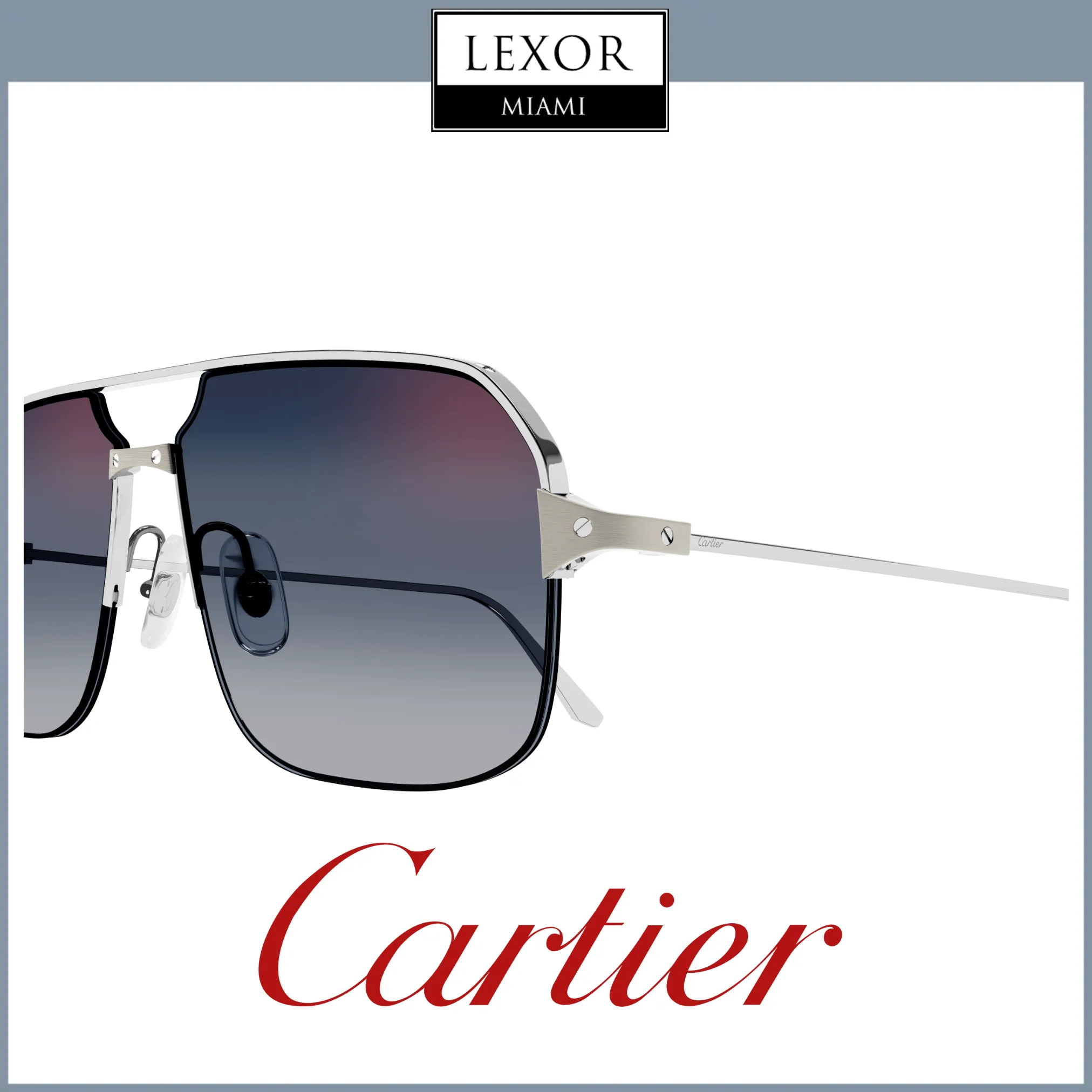 Cartier CT0230S 004 59 Men Metal Sunglass