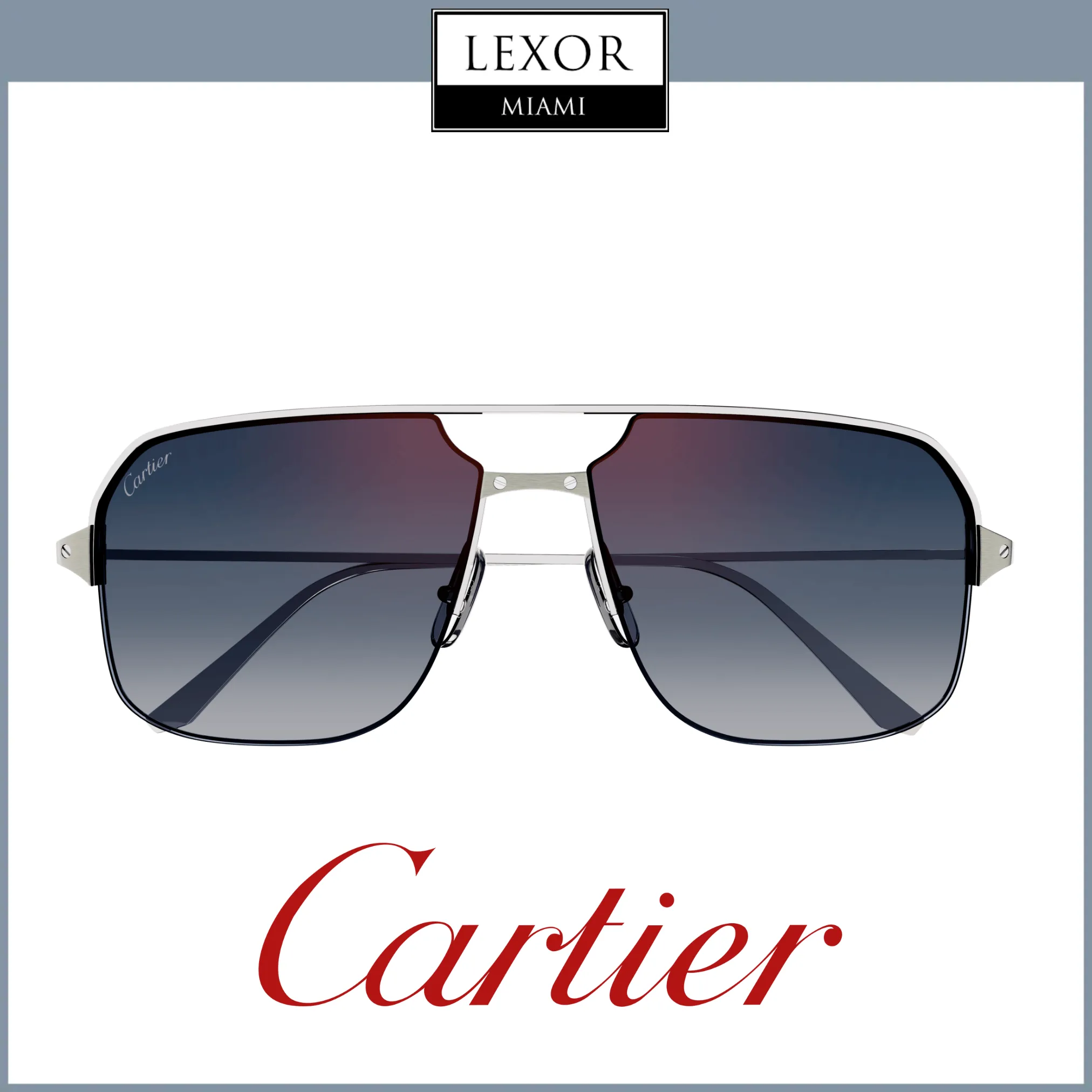 Cartier CT0230S 004 59 Men Metal Sunglass