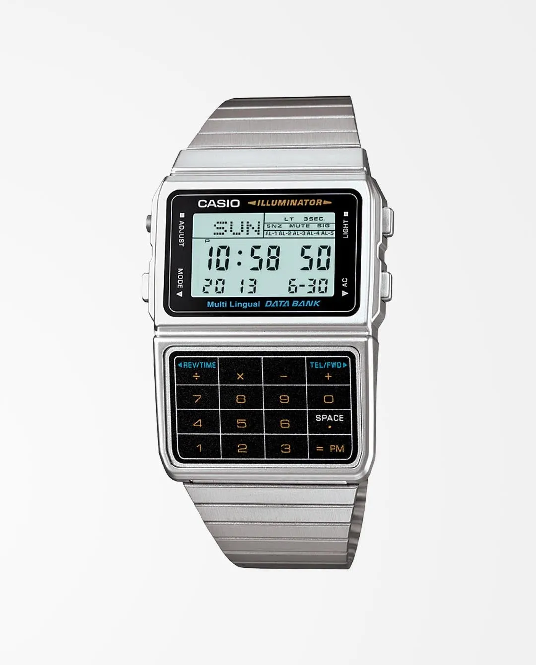 Casio - Classic Databank Calculator DBC611-1D Watch - Silver