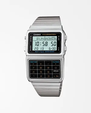 Casio - Classic Databank Calculator DBC611-1D Watch - Silver