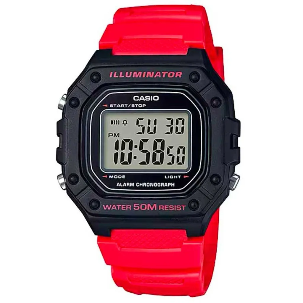 Casio W-218H Digital Watch for Men - Stylish & Durable
