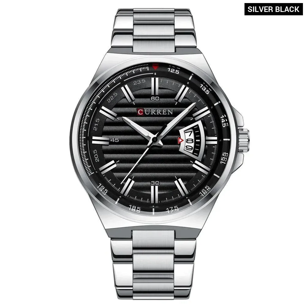 Casual Brand Watches Mens Quartz Stainless Steel Band Wristwatches for Male Clock Trendy Business