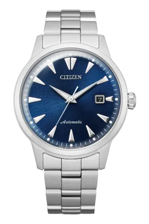 Citizen Automatic Blue Textured Dial Limited Piece Men's Watch NK0008-85L