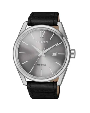 Citizen Dress Collection Black Leather Watch BM7411-16A