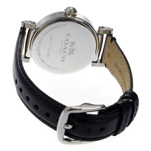 Coach Madison Black Leather Strap Women's Watch 14502406