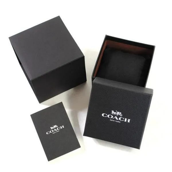 Coach Madison Black Leather Strap Women's Watch 14502406