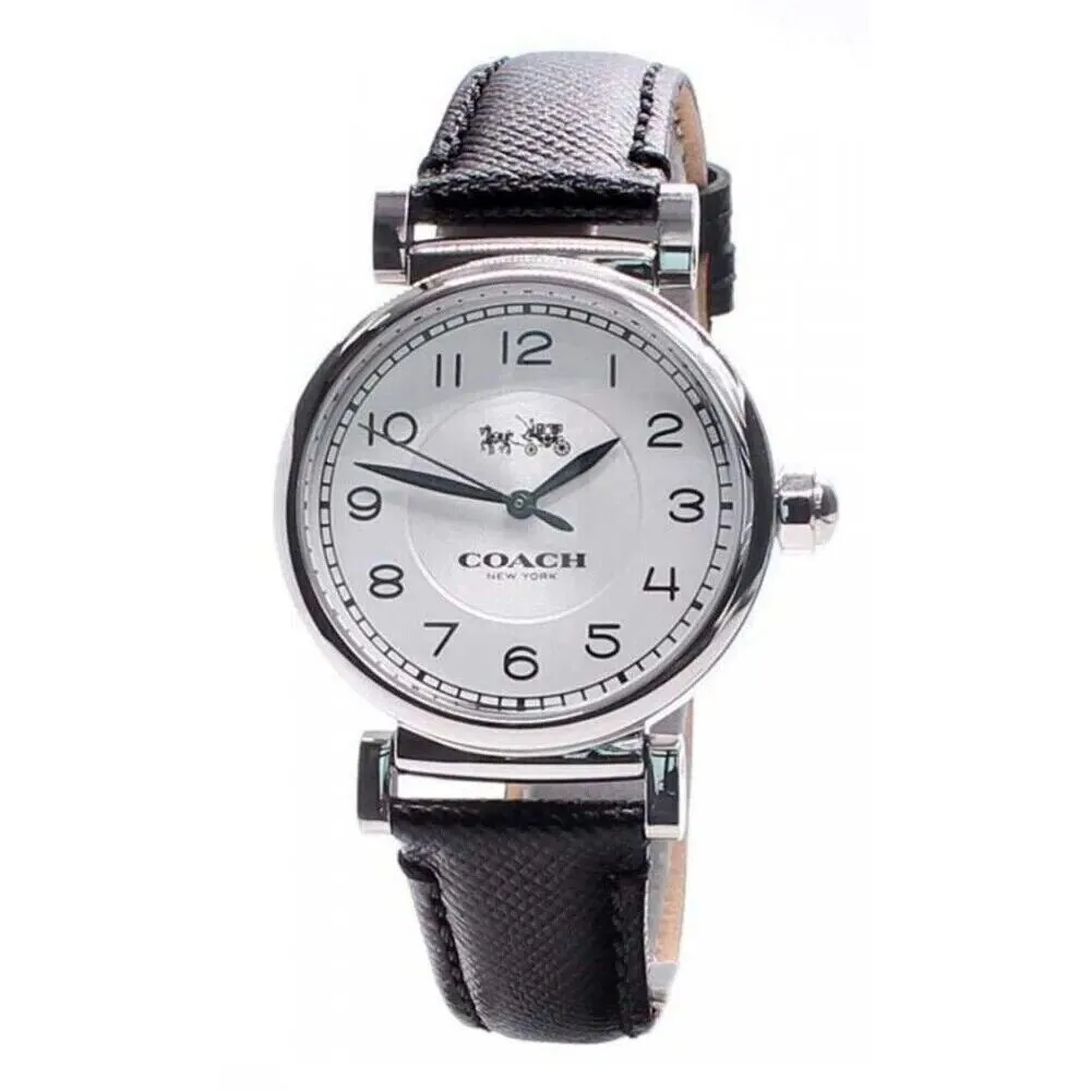 Coach Madison Black Leather Strap Women's Watch 14502406