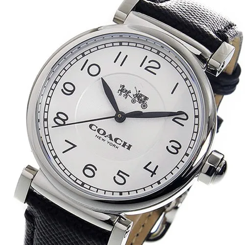 Coach Madison Black Leather Strap Women's Watch 14502406