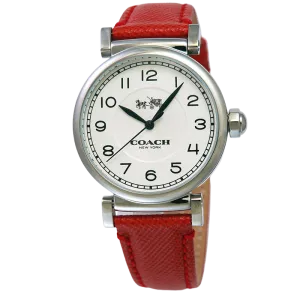 Coach Madison Red Leather Strap Women's Watch 14502407
