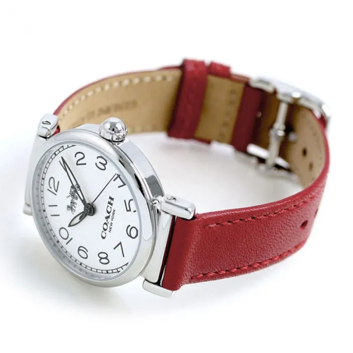 Coach Madison Red Leather Strap Women's Watch 14502407