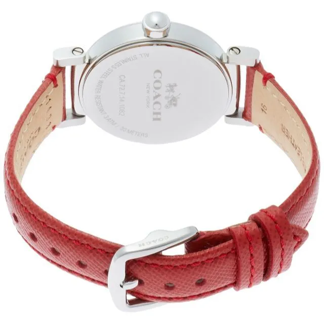 Coach Madison Red Leather Strap Women's Watch 14502407