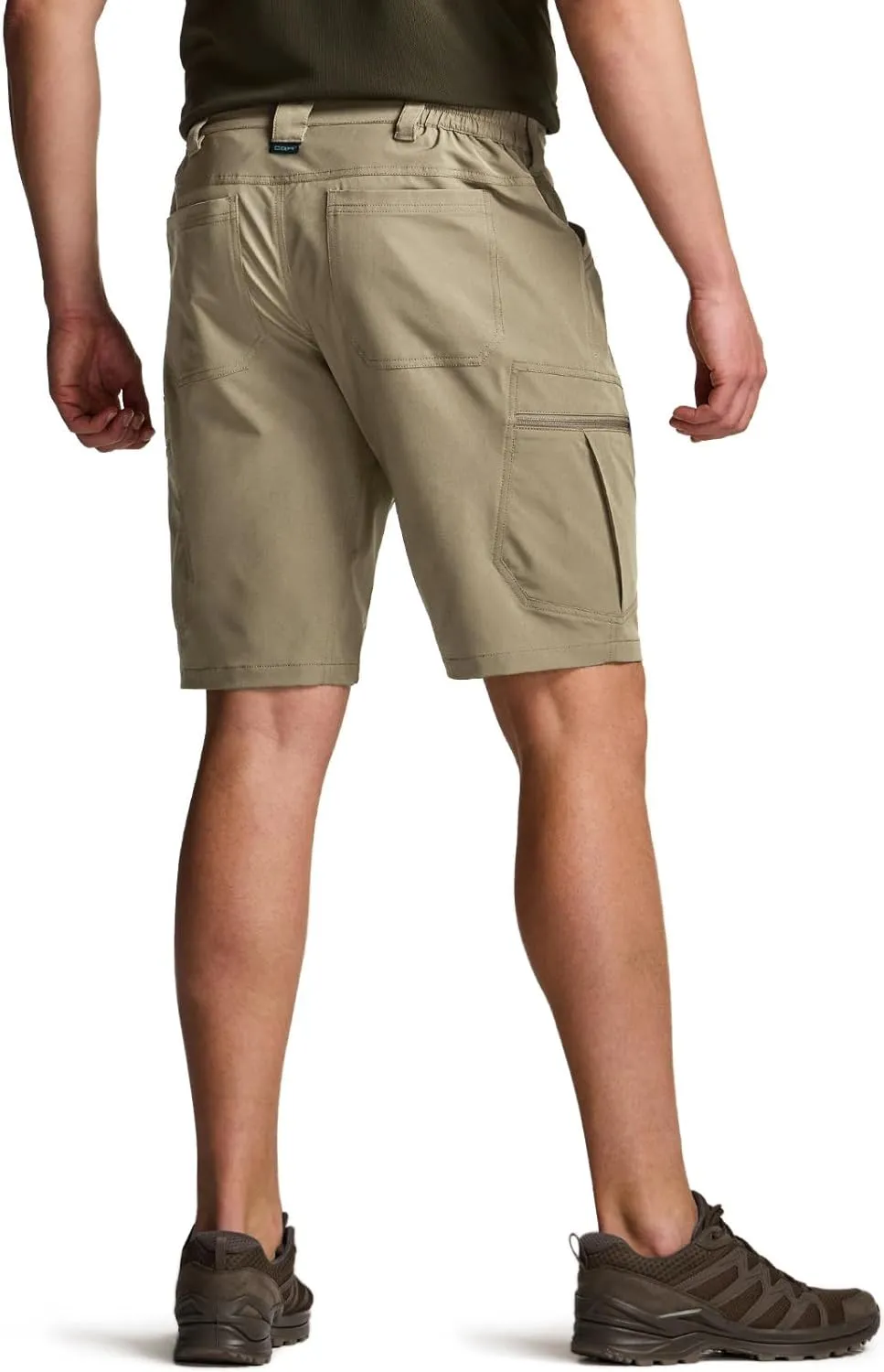 CQR Men's Quick Dry Stretch Hiking Cargo Shorts, Lightweight Water Resistant Tactical Casual, Golf & Outdoor with Pockets