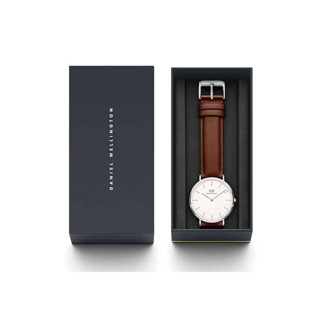 Daniel Wellington Men 40 mm Size White Dial Analogue Watch- DW00100021