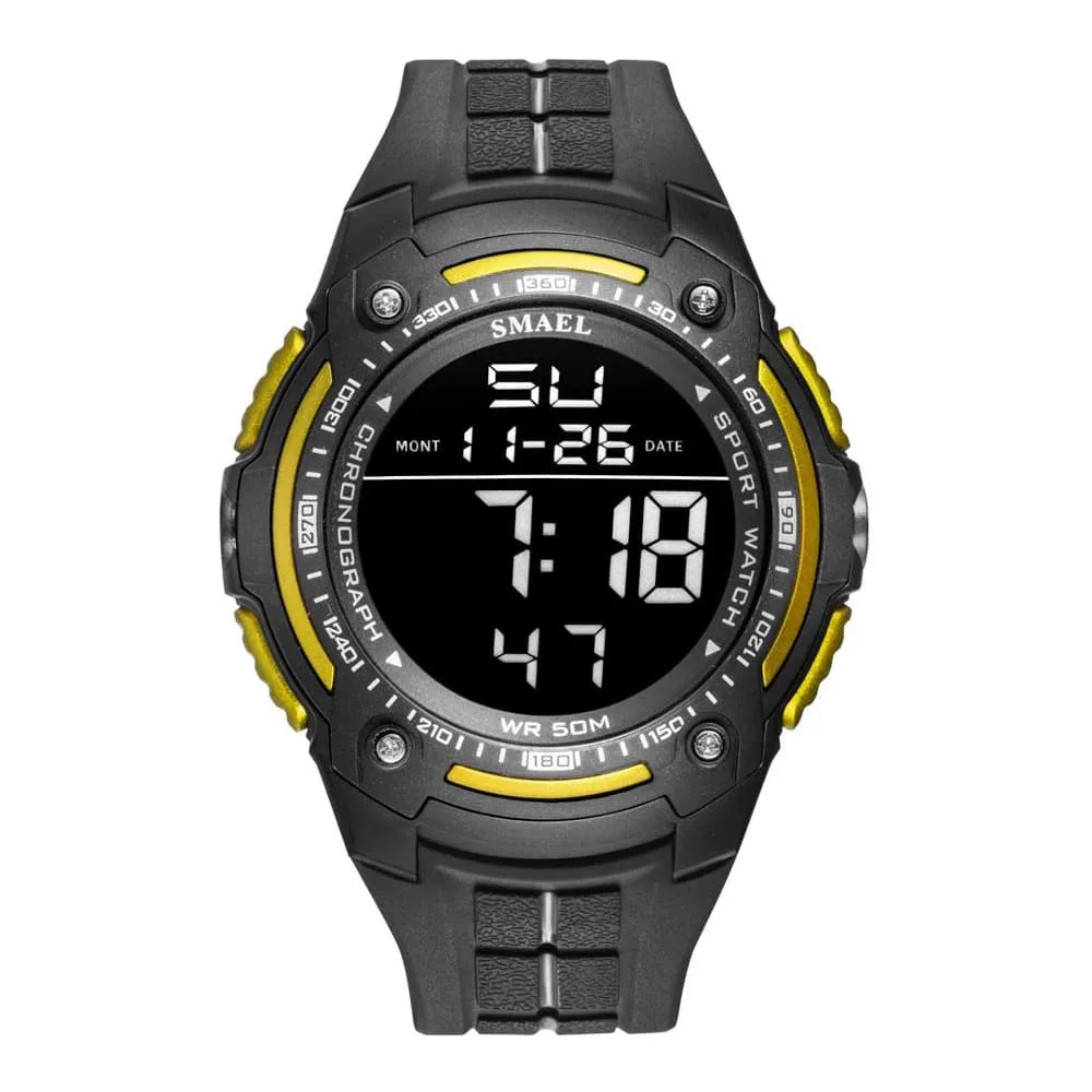 Digital Watches Smael Top Brand Luxury Clock 50m Waterproof Watch Led Light